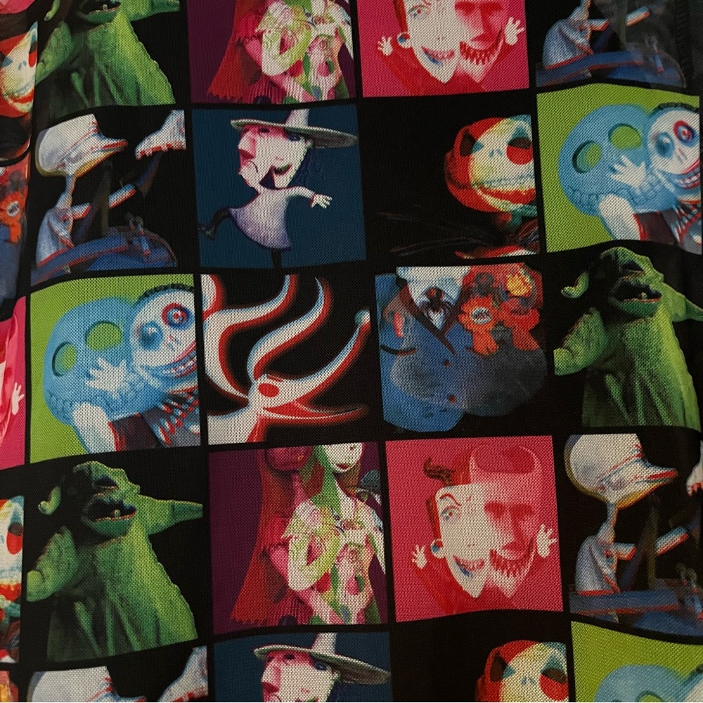 Nightmare Before Christmas all over print sheer top - Picture 3 of 5